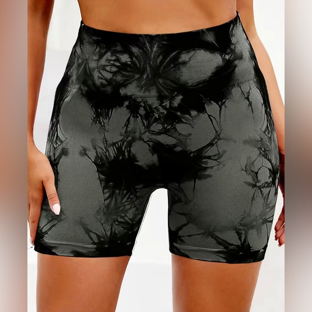 Tie Dye Butt Lifting Spandex Biker Shorts XLARGE (12)
